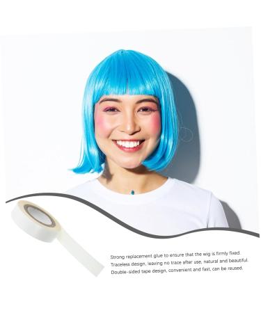 1 Roll Wig Film Wig Lace Glue Wig Adhesive Tape Double Sided Wig Tape Hair Tape for Wigs Lace Front Wig Tape Wig Stuff Lace Glue for Wigs Wig Tape for Lace Wigs Tissue White Mikinona 4.70X4.70X1.30CM White - Buy Online on GoSupps.com