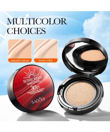 Buy Sunscreen Cushion Foundation - SPF Protection Air Cushion for All Skin Types | Natural Coverage - 3 Pack - Buy Online on GoSupps.com