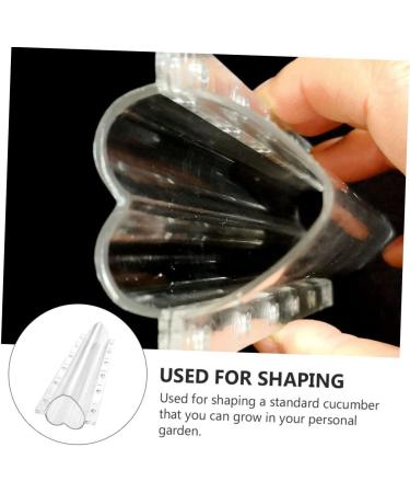 Toddmomy 3pcs Vegetable Shaping Cucumbers Vegetable Forming Garden Cucumber Fruit Pizza Transparent 20x6.5cm - Buy Online on GoSupps.com