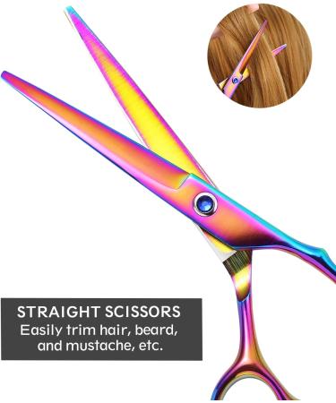 Lictin Hairdressing Scissors Set - Professional Stainless Steel Barber Scissors with Comb, 6 Inch Sharp Razor Hairdresser Shears for Salon & Barbers - 2PCS - Buy Online on GoSupps.com