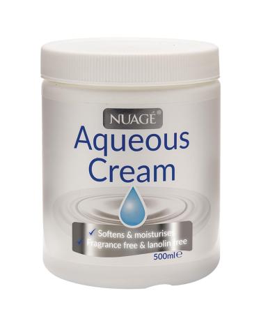 Nuage Aqueous Cream Fragrance Free 500Ml 500.00 ml (Pack of 1) Container