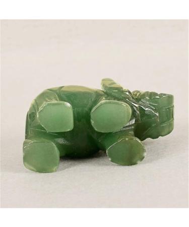 Handmade Carved Tangling Jade Elephant Gemstone Natural Crystal Figurine Good Luck Ornaments FZUGEDRLI (Color : Dongling Jade) - Buy Online on GoSupps.com