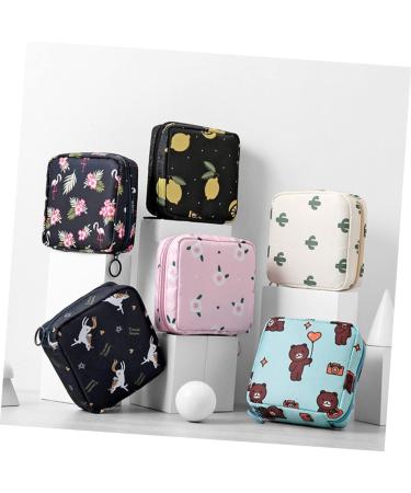 Anneome 4pcs Sanitary Napkin Storage Bags - Travel Wallets for Women | Large Capacity Menstrual Pad Holder & Chapstick Containers - Buy Online on GoSupps.com