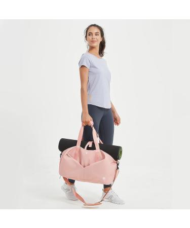Ceneda 20 Gym Duffel Bag - Grey | Wet Pocket & Shoes Compartment | Portable Weekender & Yoga Bag for Women - Buy Online on GoSupps.com