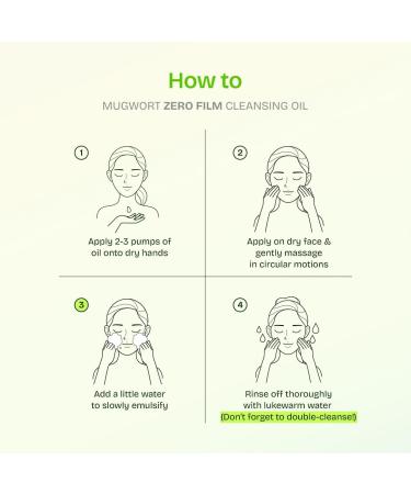  Orien Orien Mugwort Zero Film Cleansing Oil 6.76 fl.oz 200 ml Daily Makeup Blackhead Removal No pore clogging - Buy Online on GoSupps.com