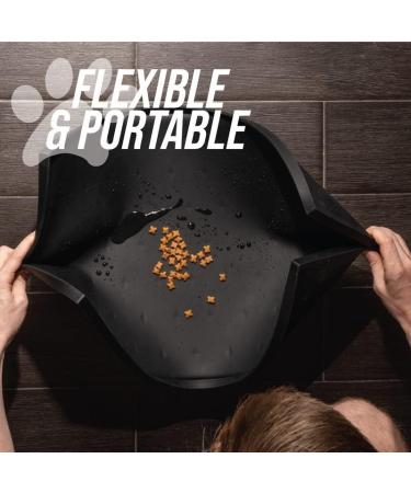 Leash Boss Spray Mat XL - Waterproof Silicone Bowl Pad for Cats & Dogs - 64x43 cm Marine Non-Slip Design for Food & Water - Buy Online on GoSupps.com