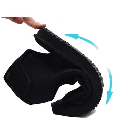 MisFun Men Diabetic Shoes | Wide Width Men's Slippers with Ankle Support | Size 10.5 Black - Buy Online on GoSupps.com