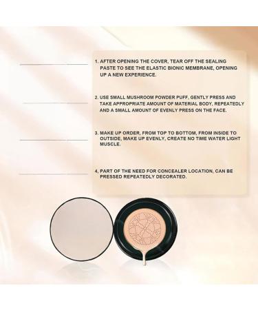  Jingmiger Cushion Makeup | Long-Lasting Full-Coverage Concealer - CC Cream Air Cushion Concealer For Dry Sensitive Oily Skin Daily Use Travel Wedding Birthday - Buy Online on GoSupps.com