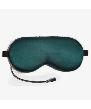 WOTIKIUU Silk Sleep Eye Mask USB Heated Eye Mask for Relax and Reduce Eye Strain Improve Dark Circles