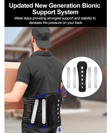 Back Brace for Lower Back Pain Relief - Breathable Support Belt for Men & Women - Ergonomic Lumbar Support for Herniated Disc Sciatica & More - Medium (Waist: 32-38 - Buy Online on GoSupps.com