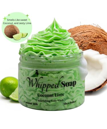 Whipped Soap Body Wash - Coconut Lime Scent | Luxurious Moisturizing Cleanser for All Skin Types | Shop Internationally - Buy Online on GoSupps.com