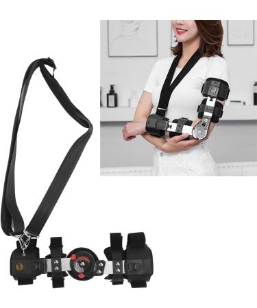 Hinged ROM Elbow Brace with Strap Sling - Adjustable Aluminium Post OP Stabilizer for Arm Injury Recovery (Left Hand) - Support for Men & Women - Buy Online on GoSupps.com