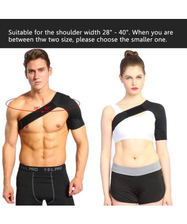Left Shoulder Support Brace Recovery Shoulder Stability Brace Support Wrap AC Joint Rotator Cuff Brace for Men and Women - Buy Online on GoSupps.com