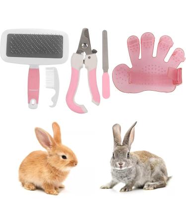 Pyhodi Bunny Cleaning Bath Comb Set Fast Rabbits Grooming Kit Deep Cleansing Massage Interactive for Small Animal - Buy Online on GoSupps.com