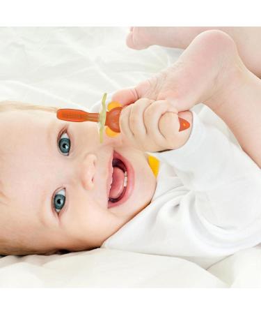 Shop Pologmase Baby Finger Toothbrush | Silicone Baby Mouth Cleaner & Bite Toy for Infants - Safe Soft & Ideal for Boys & Girls Over 6 Months - Buy Online on GoSupps.com