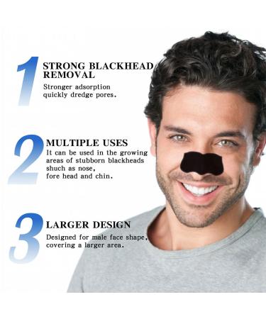 Beasts Nose Strips - 25PCs Activated Carbon Pore Strips for Blackhead Removal & Deep Cleansing | Anti-Nose Stripes for Smooth Skin - Buy Online on GoSupps.com