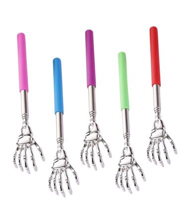 Fomiyes 5st tickle scratch Tool to the personal back scratch massage device back scratch with long handle body scratch portable tickling rust -free steel scrapers