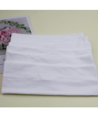 Non Slip Sweat Cotton Headband for Women Men - White | Stretchy Hairband for Sports, Yoga, Running & Workout - Buy Online on GoSupps.com
