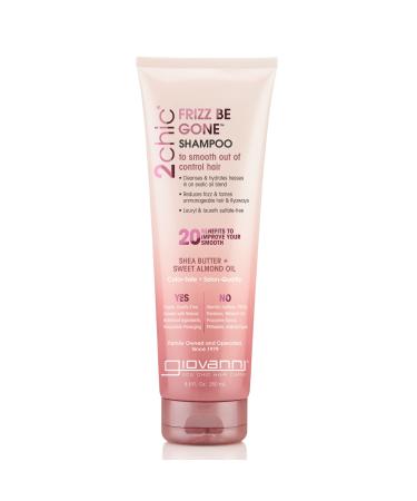 Giovanni 2chic Frizz Be Gone Shampoo Shea Butter + Sweet Almond Oil 8.5 fl oz (250 ml) - Buy Online on GoSupps.com