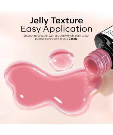 Modelones Gel Nail Polish 6 Colors Jelly Gel Polish White Nude Pink Gel Neutral Nail Art Design Summer Translucent Gel Nail Kits Soak Off LED Nail Lamp Cured Manicure Salon DIY Girls Women Gift White Pink - Buy Online on GoSupps.com