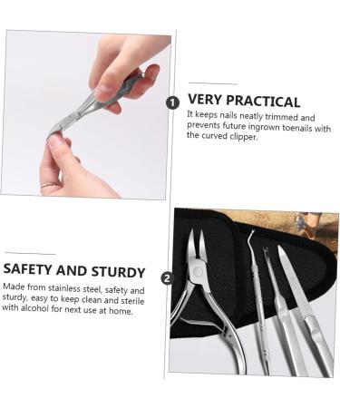Mikinona 1 Set Manicure 2-piece Set Nail Trimmer Nail Pedicure Tools Manicure Trimmer Nail Care Tool Nail Clippers Trimmer Home Nail Pliers Cuticle Trimmer Stainless Steel 2 Piece Set - Buy Online on GoSupps.com