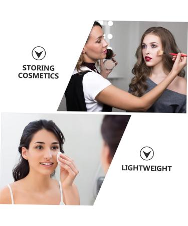 WOONEKY Empty Compact 2pcs Box Loose Powder Box Portable Makeup Organizer Powder Makeup Puff Electric Travel Eye Shadow 7.5x7.5cm Pink - Buy Online on GoSupps.com