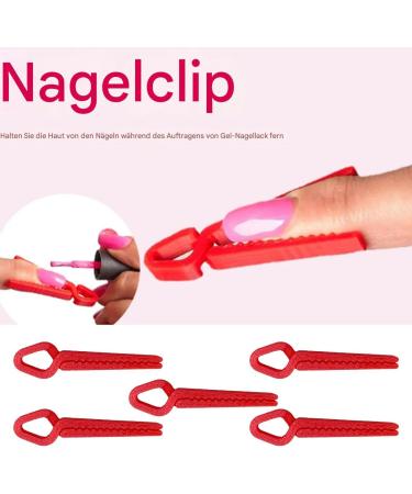  Generisch Set of 5 manicure clips for nail polish - 3D printed - Reusable - Leak-proof - For home travel parties everyday use - Buy Online on GoSupps.com