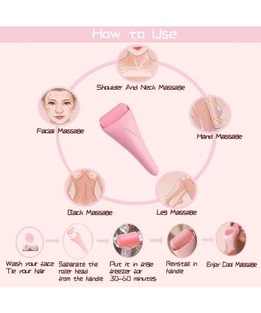 Buy Ice Roller for Face Shaping - Anti-Wrinkle Facial Massager & Skin Care Tool - Pink A | Eye Puffiness & Headache Relief - International Shipping Available - Buy Online on GoSupps.com