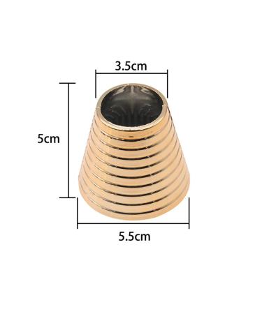 Vintage 4-Piece Rivet Hair Clips | Punk Stripes Plastic Ponytail Holders | Stylish Hair Accessories - Buy Online on GoSupps.com