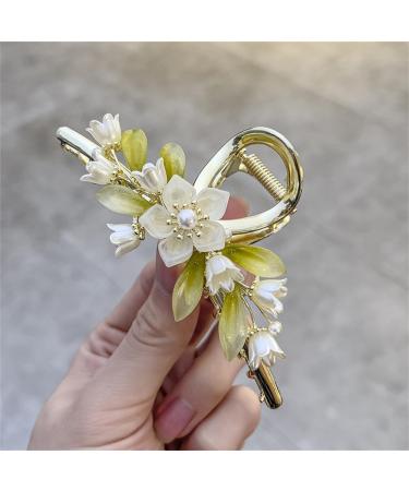 yangzerang Flower Shark Clip Bell Orchid Flower Hair Clip Korean Style Hair Clip Women Ponytail Buckle Girl Hair Claw French Bell Orchid Cute Hair Barrette for Women Girls - Buy Online on GoSupps.com