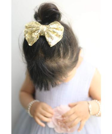 Missgrace Hot Gold Hair Bow - Girls Hair Clips Accessories - Buy Online on GoSupps.com