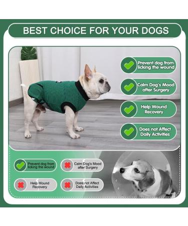 EMUST Dog Recovery Suit After Surgery Wear for Dogs Male Female Pet E-Collars Alternative Bandages Professional Dog Onesie for Surgery for Abdominal Wounds Weaning&Skin DiseasesNavy&Green Strip/XL XL Navy&Green Strip - Buy Online on GoSupps.com