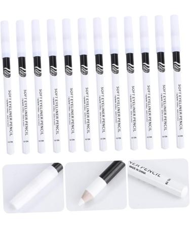 FOYTOKI 48 Pcs Eyeliner Pencil Cosmetics Eye Line Tool Glitter Eyeshadow Eye Line Pencils White Wooden Pole - Buy Online on GoSupps.com