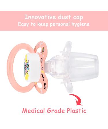 Shop LittleForBig Large Shield Pacifier Generation II - Adult Size Astro Babies Pink Bunny Pattern | Premium International Shipping Available - Buy Online on GoSupps.com