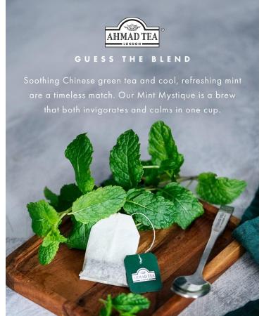 Ahmad Tea Mint Mystique Green Tea - 20 Teabags | 20 Count Pack | Refreshing Mint Flavored Tea - Buy Online on GoSupps.com