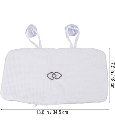 SUPVOX Bath Tub Spa Pillow - White Headrest for Neck, Shoulder & Back Support - Buy Online on GoSupps.com