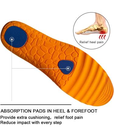 SOLEEJOY Sport Shoe Insoles - Ultra-Light Massage Sole for Work Boots - Gray, 1 Pair (Men US 8-11) - Buy Online on GoSupps.com