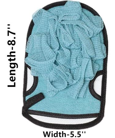 Women's Bath Loofah & Sponge Set with Exfoliating Pad - Blue - Buy Online on GoSupps.com