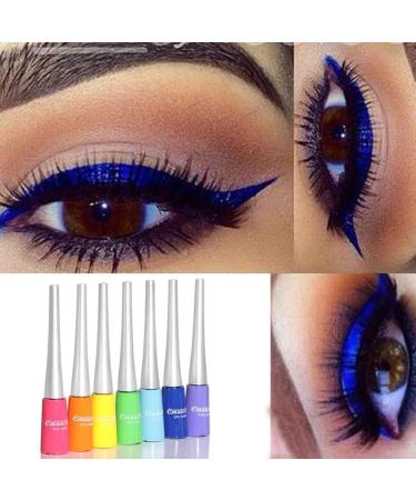  NEFLUM Colored Liquid Eyeliner Blue Waterproof Long Lasting Diamond Matte Eyeliner Gel Women's Makeup Cosmetics - Buy Online on GoSupps.com