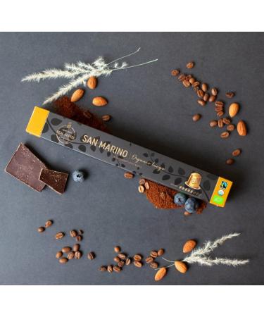 Organic Lungo San Marino | 100 Nespresso Compatible Aluminium Capsules | Strength 6/8 | 100 Count - Buy Online on GoSupps.com