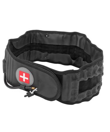 Buy Professional 360 Inflatable Compression Back Belts | Lumbar Support with Surround Fit (Black) - Buy Online on GoSupps.com