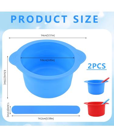 BEKECIDI Silicone Wax Heat Inserts Set - Reusable Wax Replacement for Warmers | Includes Wax Spatula - Red & Blue - Buy Online on GoSupps.com