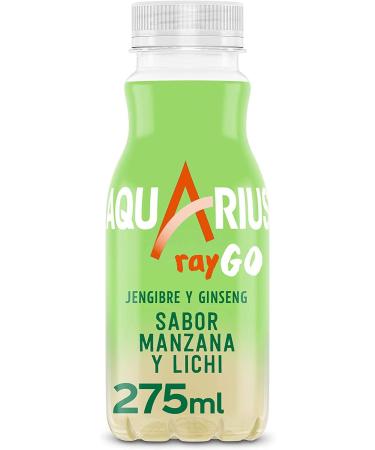 AQUARIUS Aquarius RayGO Ginger and Ginseng - functional drink with pozana and lychee flavour - 275 ml bottle