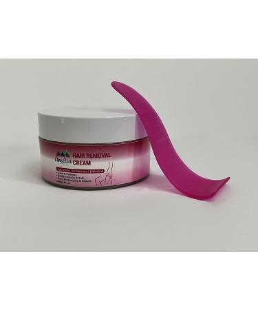 Sensitive Hair Removal Cream for Woman and Men Gentle Soothing Depilatory Cream For Unwanted Hair Underarms Legs Arms Bikin Line Chest (3.38oz) Jar with Applicator