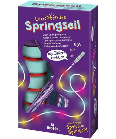 Luminous Adjustable Skipping Rope with LED Lights - Multi-Colored 3 Light Modes & Counter | Moses 38137 - International Shipping Available - Buy Online on GoSupps.com
