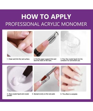 Acrylic Liquid Monomer Ultra Adhesive Non-Yellowing Formula MMA Free Salon Nails (100ML) - Buy Online on GoSupps.com