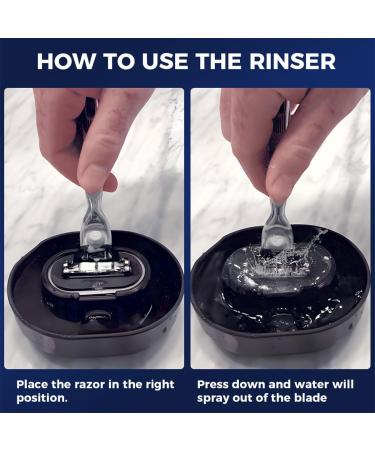Razor Rinser Manual Push-Type Razor Rinser Clean Your Razor Efficiently Razor Cleans No Electricity Required Say Goodbye to Clogged Razors Compatible Any Cartridge Razor Shaver (1pc) - Buy Online on GoSupps.com
