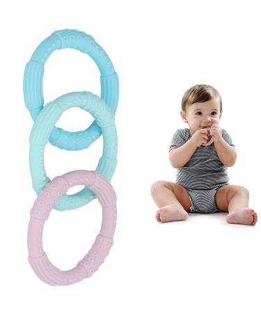 Baby Wearable Teething Bracelet - Soft Teething Ring for Home & Travel (Type A) - Buy Online on GoSupps.com