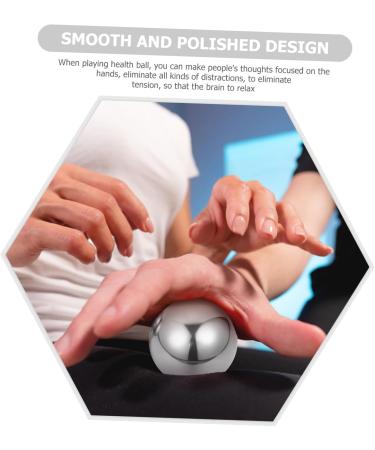 Lurrose Stainless Steel Stress Balls | 2-Piece Hand Massage Devices | Fitness & Health Balls for Relaxation & Exercise - Buy Online on GoSupps.com