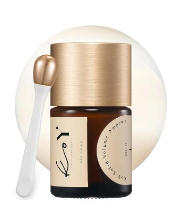 KOY Solid Volume Ampoule with Face Roller Spatula Appliactor - Filling with 71% High-Density Protein Base - Wrinkle Reduction and Elasticity - Unique Texture Between Ampoule and Cream 1.18 fl.oz Solid Volume Ampoule with Spatula
